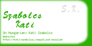 szabolcs kati business card